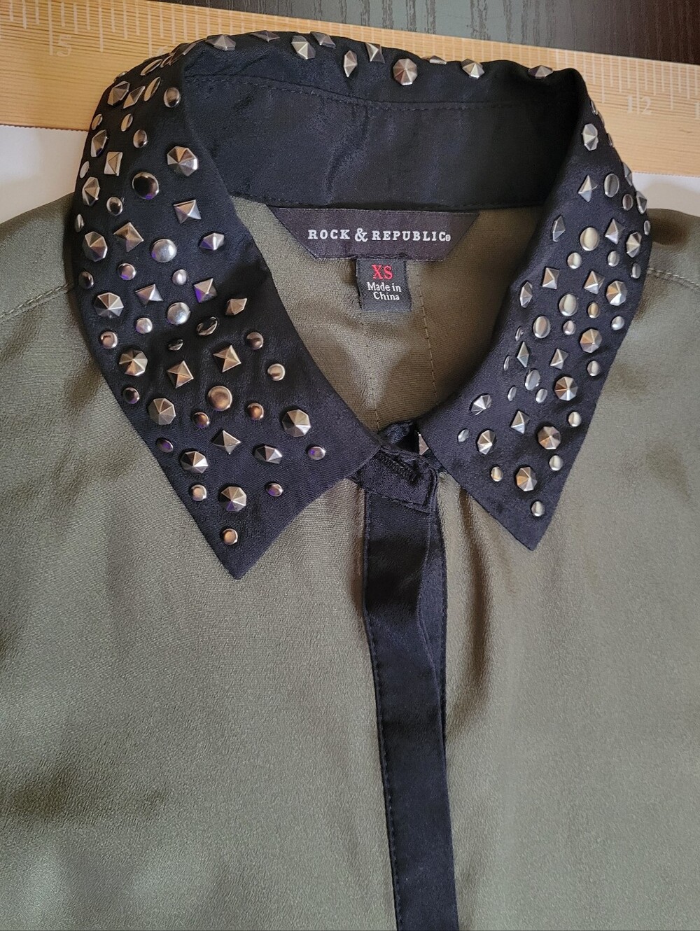 Rock & Republic Olive Green Sleeveless XS